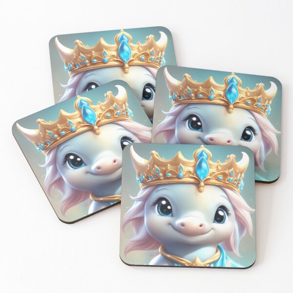 Item preview, Cute Dolphin King with Crown Cartoon Vector Icon Illustration designed and sold by hjian8219.