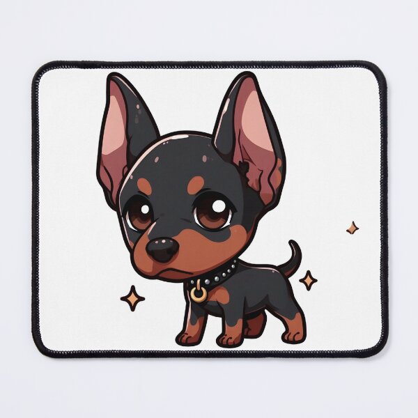 Item preview, The Natural Ear Doberman Chibi designed and sold by StickyGuys.