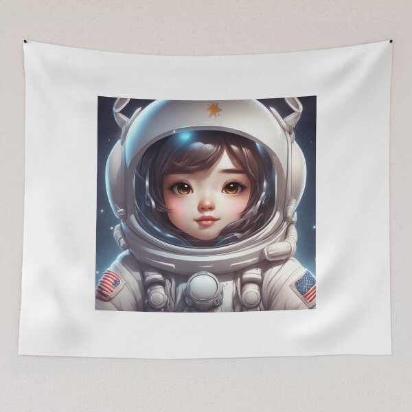 Item preview,  Cute Astronaut Flying with Rocket Cartoon Vector Icon Illustration designed and sold by hjian8219.