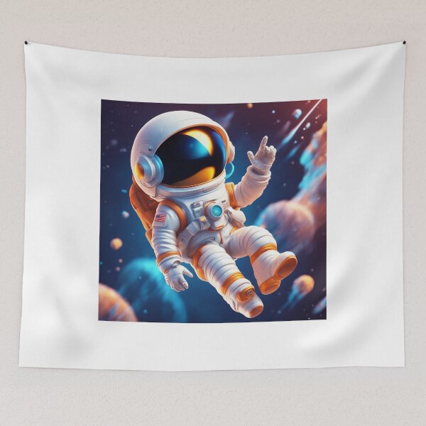 Item preview,  Cute Astronaut Flying with Rocket Cartoon Vector Icon Illustration designed and sold by hjian8219.