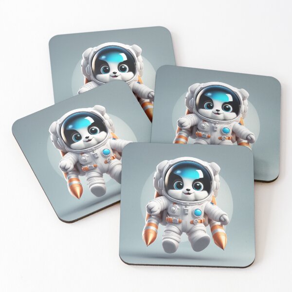 Item preview,  Cute Astronaut Flying with Rocket Cartoon Vector Icon Illustration designed and sold by hjian8219.