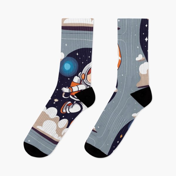 Item preview,  Cute Astronaut Flying with Rocket Cartoon Vector Icon Illustration designed and sold by hjian8219.