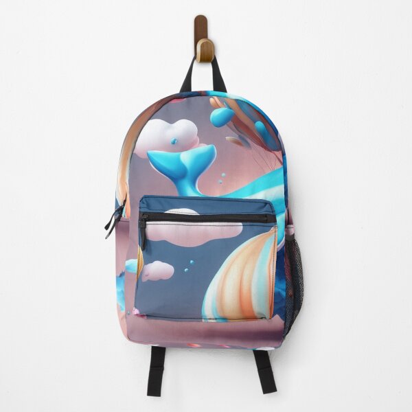 Item preview, Cute Whale Floating with Hot Air Balloon Cartoon Vector Icon Illustration designed and sold by hjian8219.