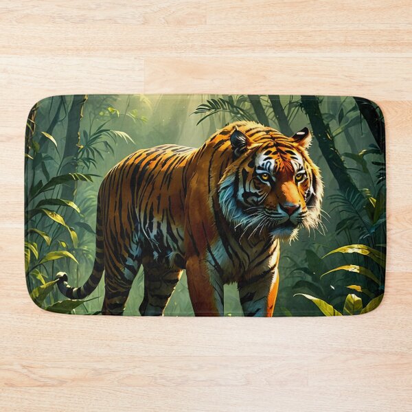 Item preview, Heroic Tiger with Glowing Stripes designed and sold by koreatvtea.