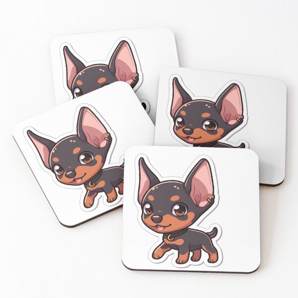 Item preview, Kawaii natural ear doberman  designed and sold by StickyGuys.
