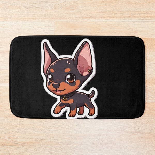 Item preview, Kawaii natural ear doberman  designed and sold by StickyGuys.