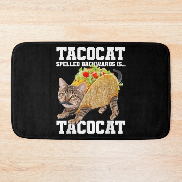 Item preview, Taco Cat Spelled Backwards is Tacocat Meme Silly Cat Lover designed and sold by FloraPlantTees.