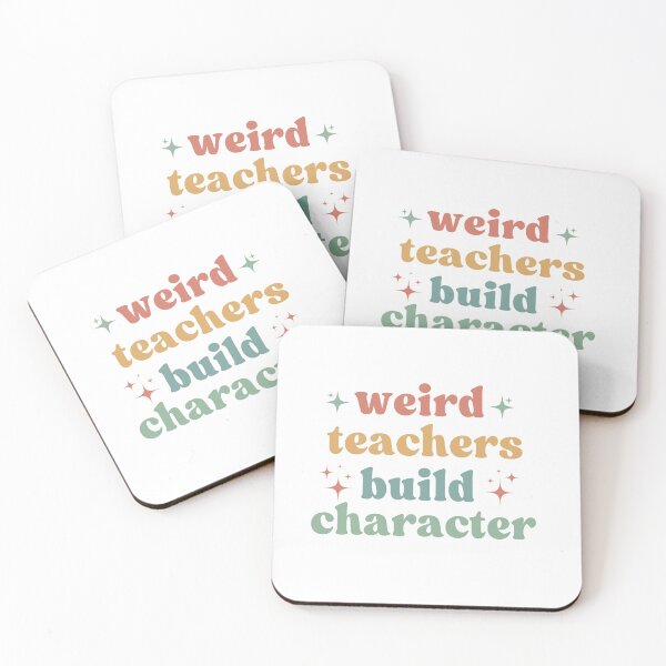 Item preview, Weird Teachers Build Character,  Retro Teachers designed and sold by faridman.