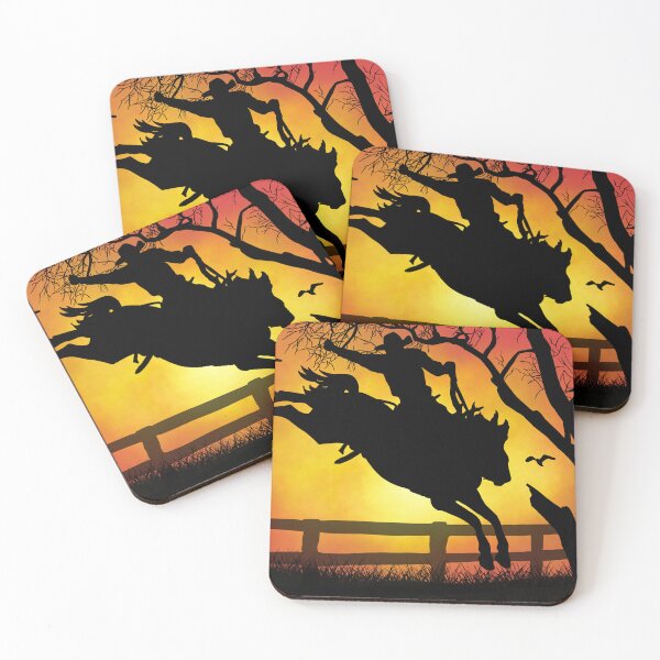 Item preview, Sunset Saddle Bronc With Cowboy Rider Silhouette designed and sold by TalesFromTrails.
