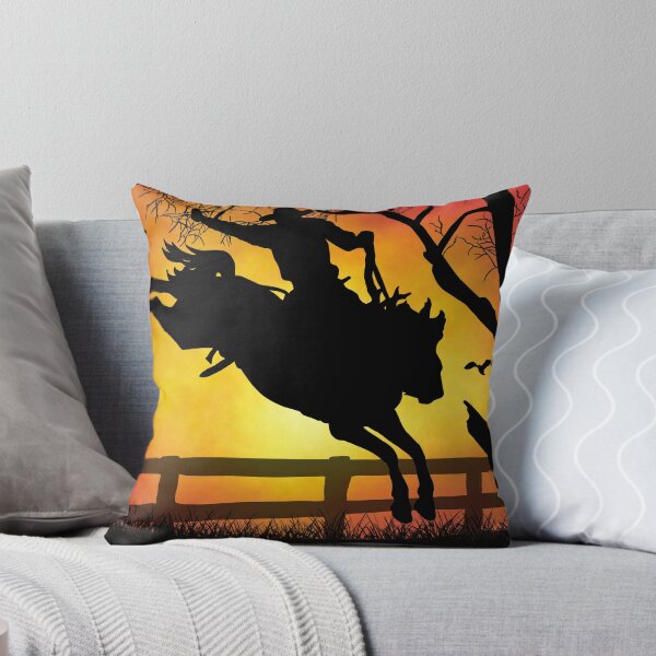 Item preview, Sunset Saddle Bronc With Cowboy Rider Silhouette designed and sold by TalesFromTrails.