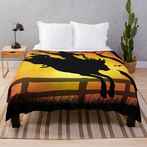 Item preview, Sunset Saddle Bronc With Cowboy Rider Silhouette designed and sold by TalesFromTrails.