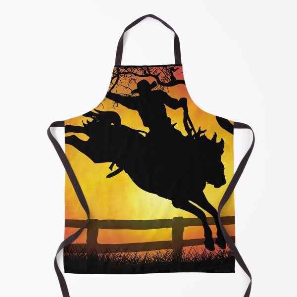 Item preview, Sunset Saddle Bronc With Cowboy Rider Silhouette designed and sold by TalesFromTrails.