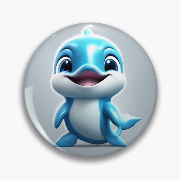 Item preview, Cute Dolphin Swimming Cartoon Vector Icon Illustration designed and sold by hjian8219.