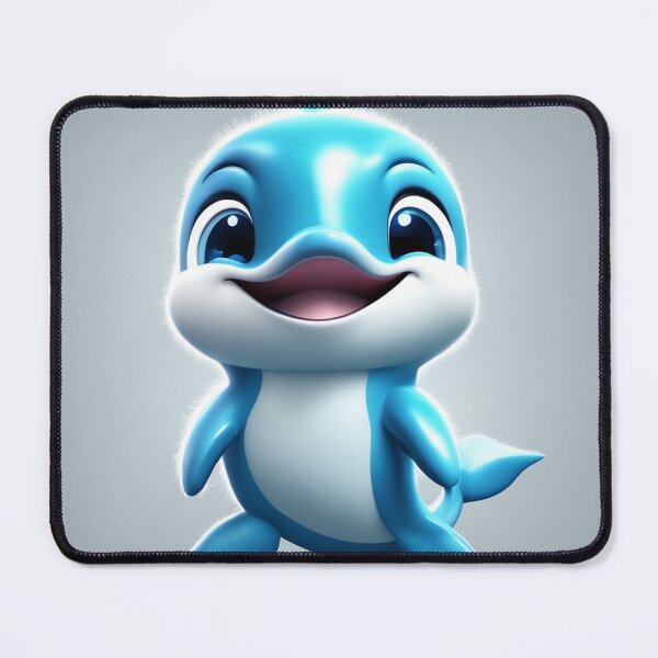 Item preview, Cute Dolphin Swimming Cartoon Vector Icon Illustration designed and sold by hjian8219.