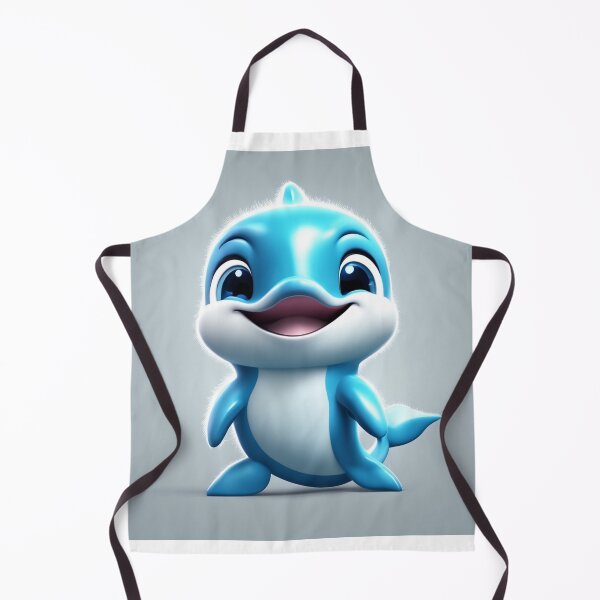 Item preview, Cute Dolphin Swimming Cartoon Vector Icon Illustration designed and sold by hjian8219.