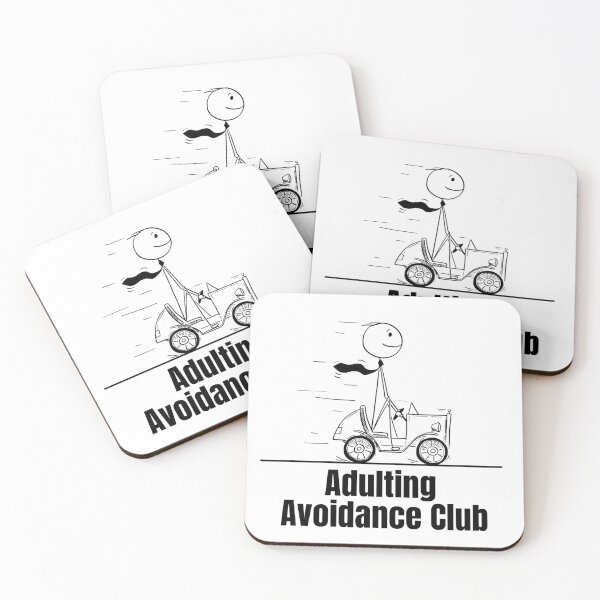 Item preview, Adulting Avoidance Club designed and sold by ScribbleLoft.