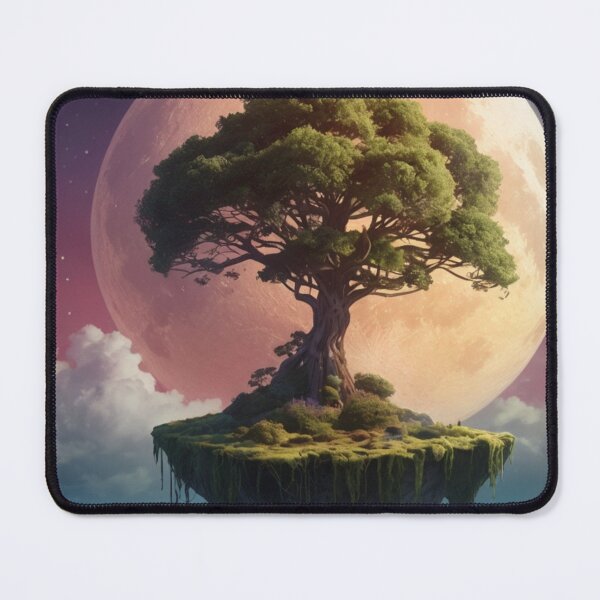 Item preview, Magical Floating Island - Surreal Moonlit Ocean Scene designed and sold by Kamal Khajeb.