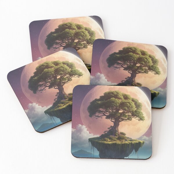 Item preview, Magical Floating Island - Surreal Moonlit Ocean Scene designed and sold by Kamal Khajeb.