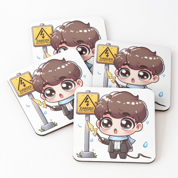 Item preview, Kawaii Chibi-electricity kills desgin designed and sold by StickyGuys.
