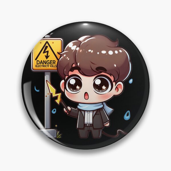 Item preview, Kawaii Chibi-electricity kills desgin designed and sold by StickyGuys.