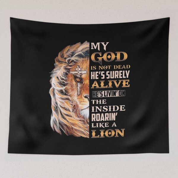 Item preview, God IS Not Dead/Lion designed and sold by DestinyReborn.