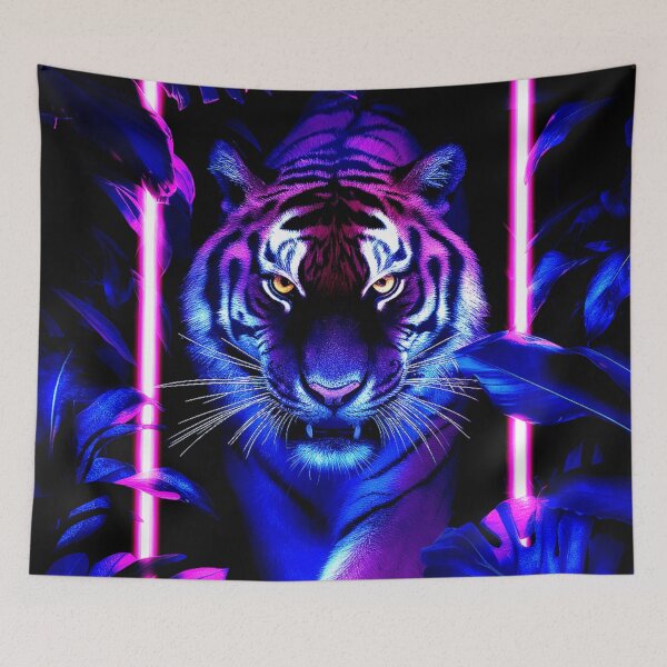 Item preview, Neon Jungle Tiger designed and sold by Exodoi.