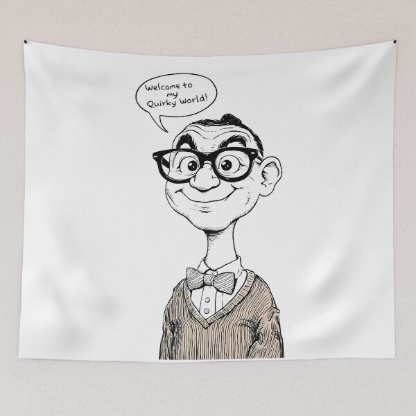 Item preview, Quirky Cartoon Character Sketch - Big Head & Big Eyes designed and sold by PrintableByZaah.
