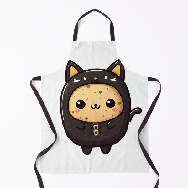 Item preview, Potato in a Black Cat Costume designed and sold by PotatoesOfNeon.
