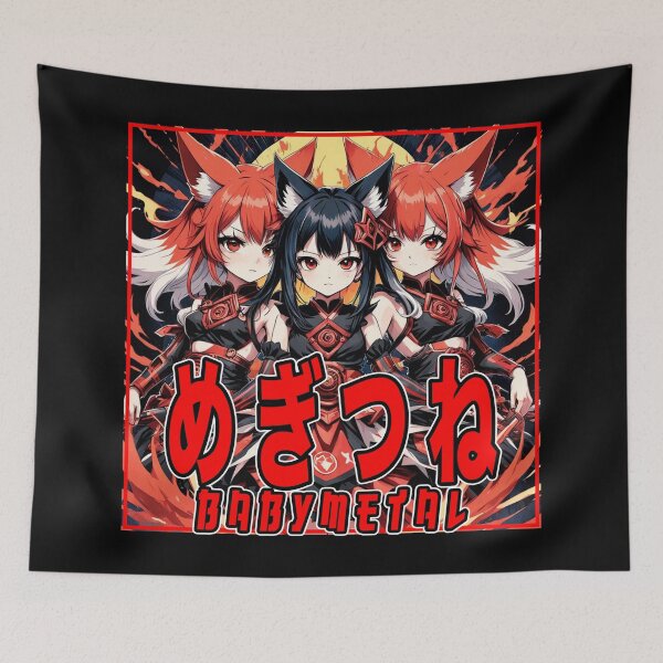 Item preview, BABYMETAL, Megitsune, Kanji, Anime Art Style designed and sold by Burn-Ego.