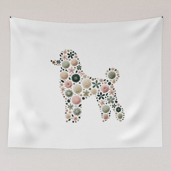 Item preview, Floral Poodle: Elegance Blossoming in Nature designed and sold by yuxin2009.