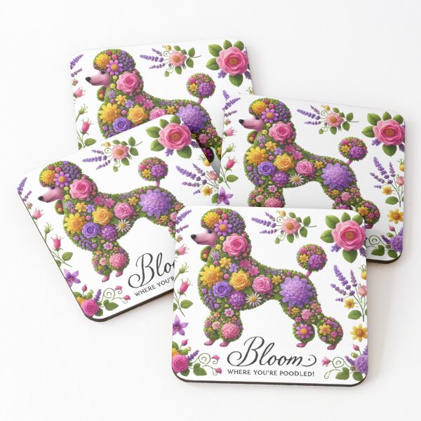 Item preview, Floral Poodle: Blooming with Natural Beauty designed and sold by yuxin2009.
