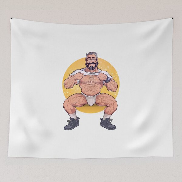 Item preview, Gay Bear Man showing off designed and sold by vincettiart.