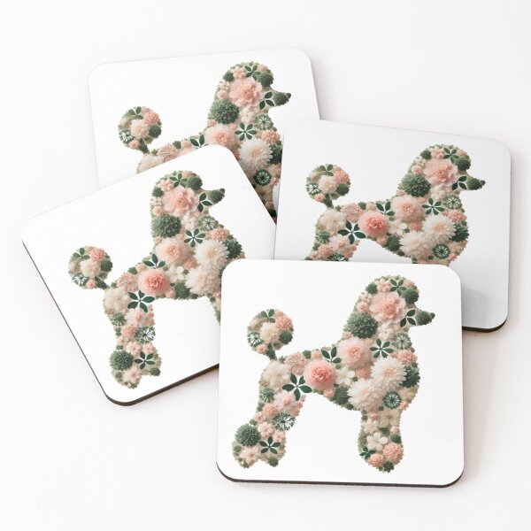 Item preview, Pastel Floral Poodle: Soft Elegance in Bloo designed and sold by yuxin2009.