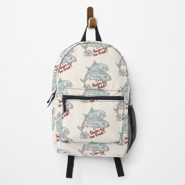 Item preview, Tuna fish escaping a tin designed and sold by piedaydesigns.
