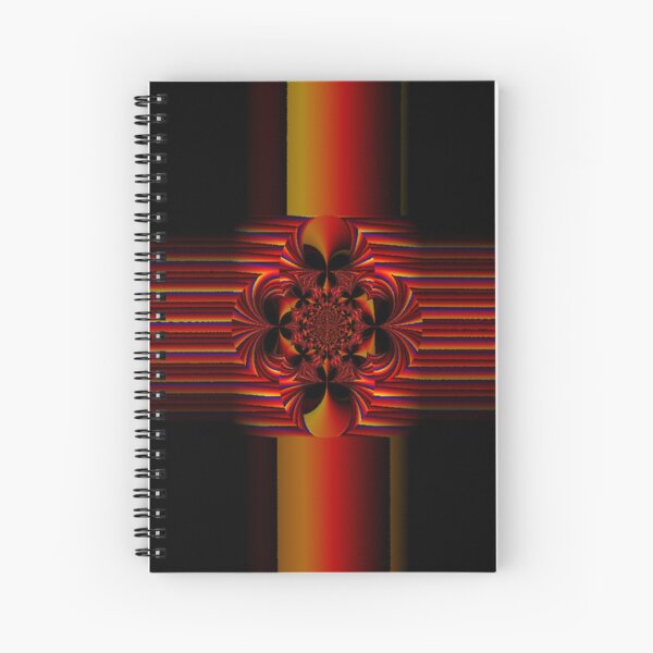 Large Small Stripes With Bow Spiral Notebook
