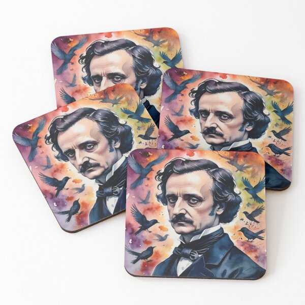 Item preview, Edgar Allan Poe Watercolour designed and sold by TheVitruvianCat.