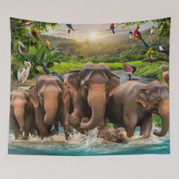 Item preview, Elephants in Harmony with Nature designed and sold by h4sey.
