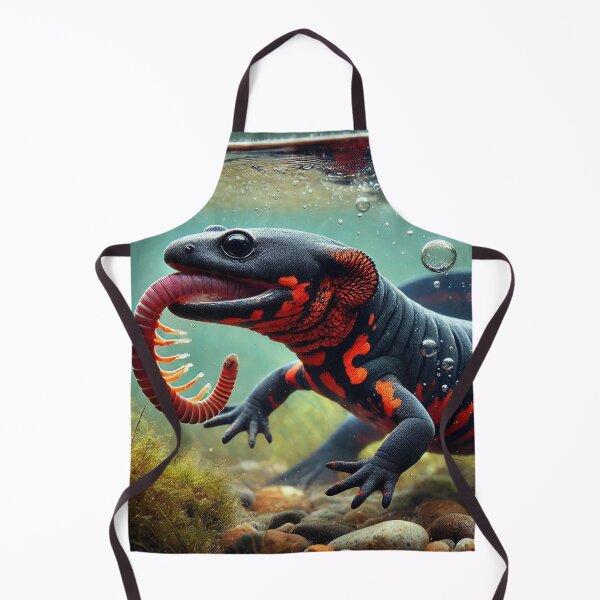 Item preview, Worm Feast Underwater Exotic Fire Bellied Newt designed and sold by NocturnalNook.