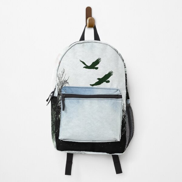Item preview, Colorful Scenery with Snowbirds and Hawks designed and sold by WhiteSoftPetals.