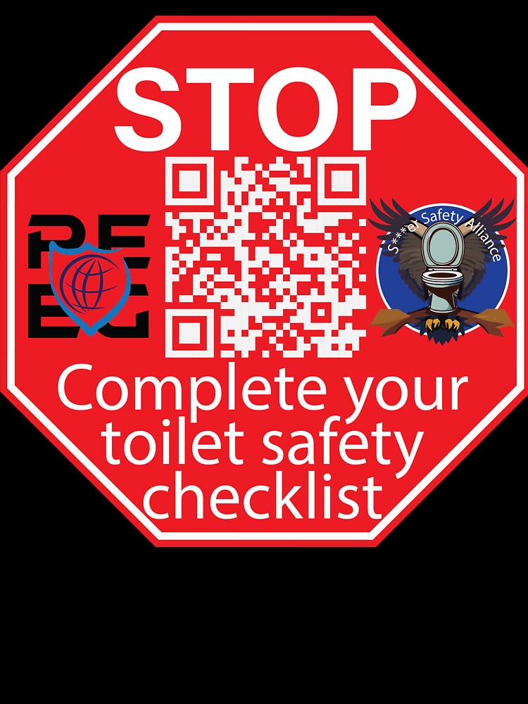 Thumbnail 7 of 7, Oversized T-Shirt, Toilet Safety Checklist designed and sold by DaneSullivan.