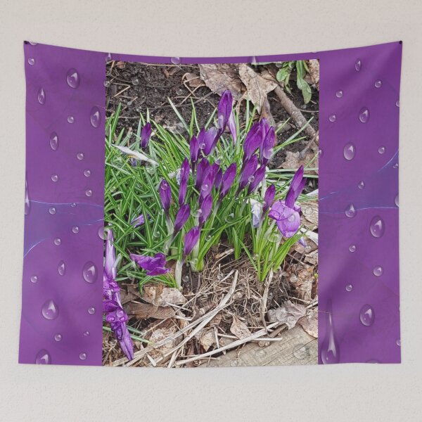 Item preview, Crocus in Early Spring designed and sold by WhiteSoftPetals.