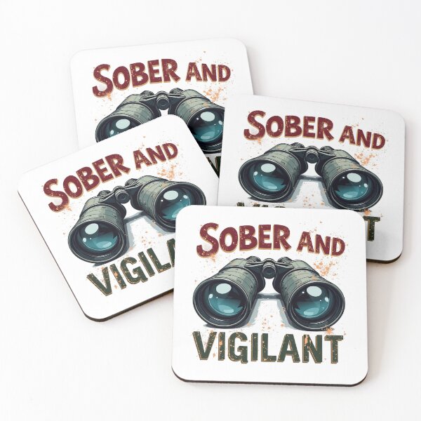 Item preview, Sober and Vigilant, Binoculars designed and sold by Faithloveshop.