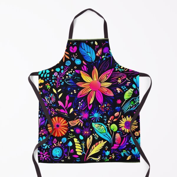 Item preview, Vibrant Neon Floral Fantasy Design designed and sold by Health And Fitness Posts e-Store.