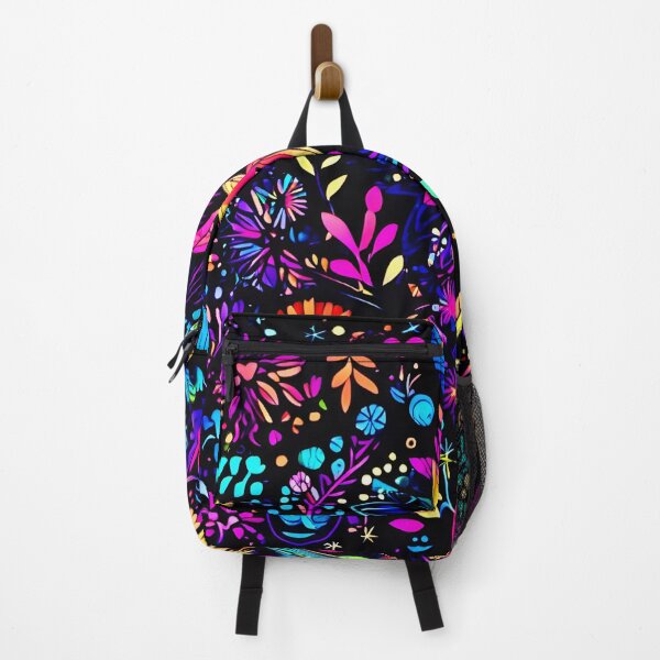 Item preview, Vibrant Neon Floral Fantasy Design designed and sold by Health And Fitness Posts e-Store.