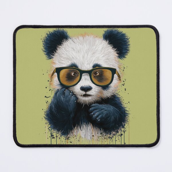 Item preview, Adorable Panda Art Design Winking Panda with Yellow Sunglasses Funny fFce designed and sold by piketo.