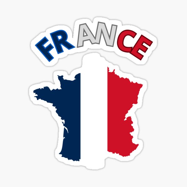 Artikel-Vorschau von Frankreich Flagge Karte, designt und verkauft von baby-designe.