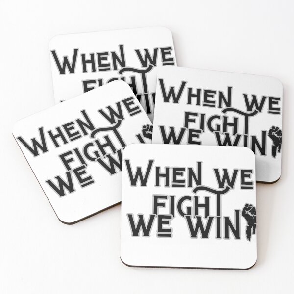 Item preview, When We Fight We Win! designed and sold by FitEnvy.