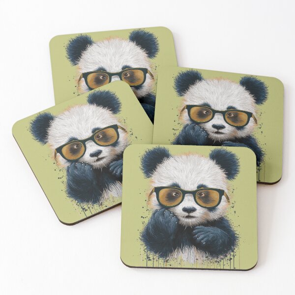 Item preview, Adorable Panda Art Design Winking Panda with Yellow Sunglasses Funny fFce designed and sold by piketo.