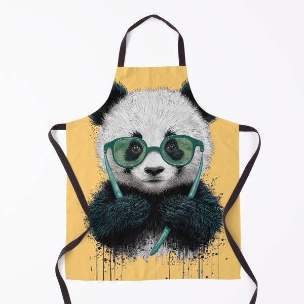 Item preview, Adorable Panda Art Winking Panda with Green Sunglasses Cute Little Panda designed and sold by piketo.