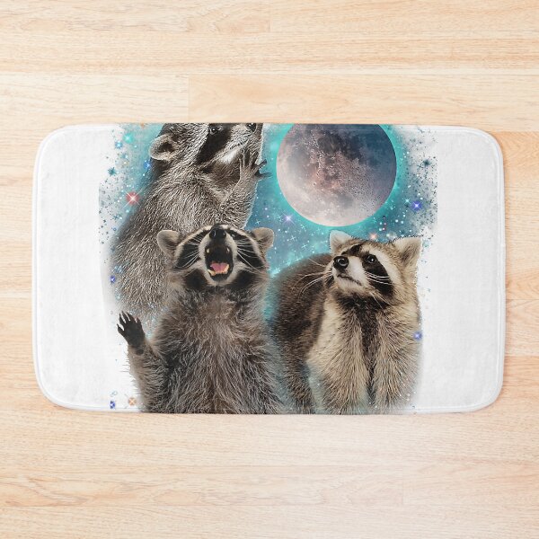 Item preview, Racoon Moon Howling 3 Raccoon Magic Head Funny For Men, Women, Kid designed and sold by OctaviaDoyle.